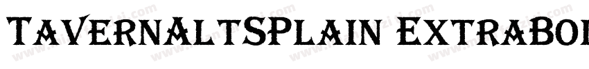 TavernAltSPlain ExtraBold字体转换